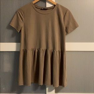 Peplum casual top